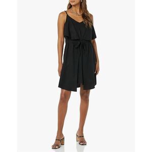 NEW Black TEREA Women's Elise Double Layer Mini Dress 4X